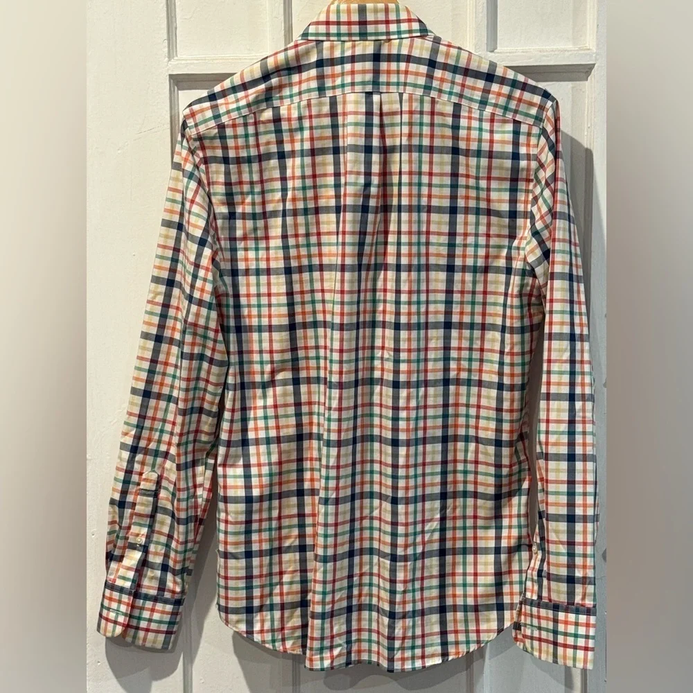 J. Crew Men's Colorful Checkered Shirt